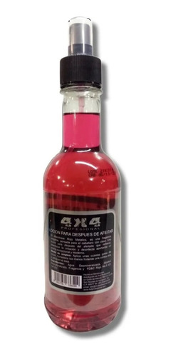 4x4 Loción Después De Afeitar Rojo Metálico After Shave300ml