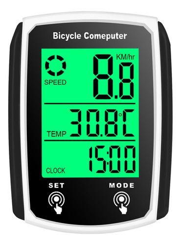 Ordenador Biker Speedometer Bicicleta Con Cable