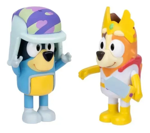 Bluey Set Dos Figuras + Accesorios 6.35cm