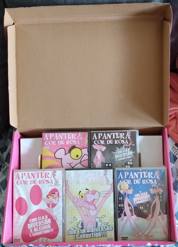 Caixa 5 Dvds Desenho Pantera Cor De Rosa (novo)