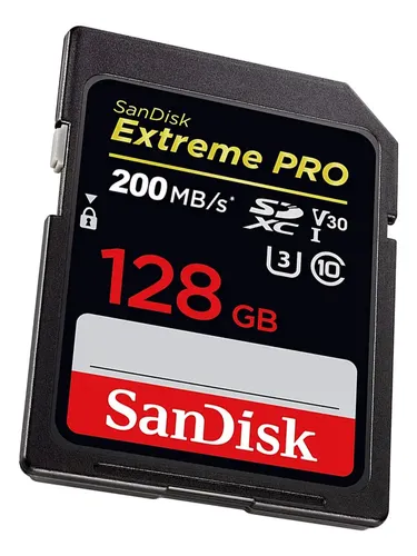 Cartão Memória Sdxc Sandisk 128gb Extreme Pro V30 200mbs | Frete