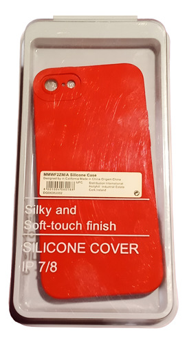 Funda Silicon Colores Serie Para Iphone De Uso Rudo Rojo Iphone 7/8 S/l