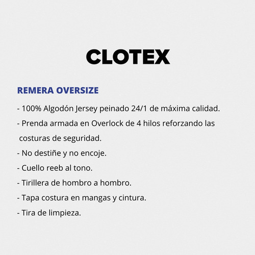 Imagen 4 de 6 de Pack X2 Remera Oversize Lisa Algodon Jersey Peinado Premium