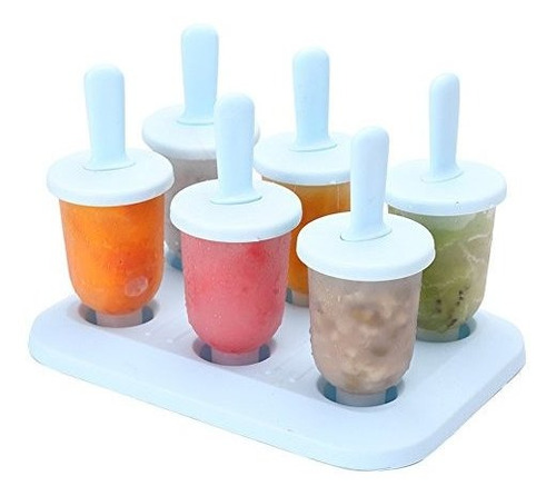 Chichic Set De 6 Moldes Para Paletas De Hielo Ice Pop Makers