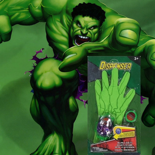Imagem 2 de 4 de Luva Lança Discos Heróis Vingadores Brinquedo C/ Som E Luzes
