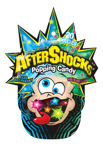 Aftershocks Pop Candy Blue Rasp Watermelon 30g Framb Melanci