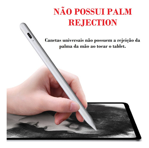 Caneta Touch P/ Tablet Samsung A8 A9+ Redmi Pad iPad iPhone