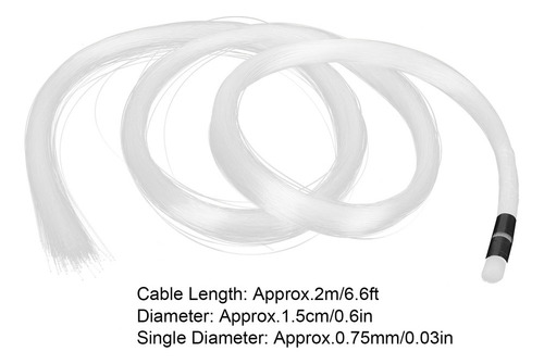 Cable De Fibra Óptica De Plástico Pmma De 2 M Y 300 Piezas P