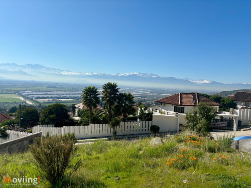 Terreno En Pendiente Con Vista Despejada A Santiago