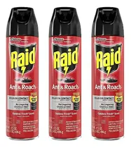 Comprar Pack De 3 Aerosoles Raid Ant Y Roach Killer 17.5 Oz