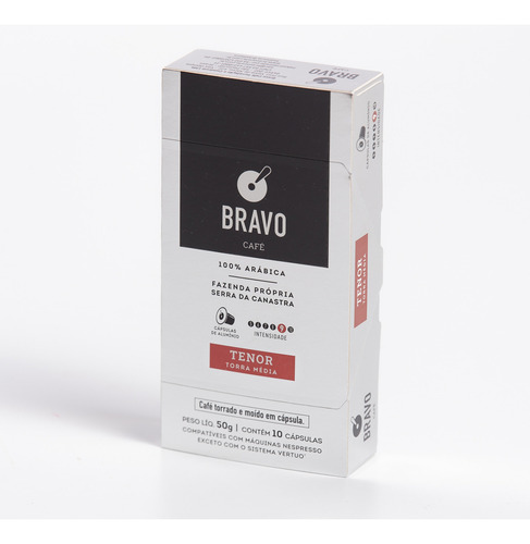 Café Tenor Bravo 50g com 10 cápsulas