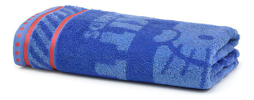 Toalha Fio Penteado Turma Hello Kitty Banho Azul - Artex Estampado