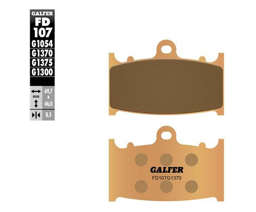 Pastilla De Freno Delantera Galfer Para Suzuki Gsx 650 F