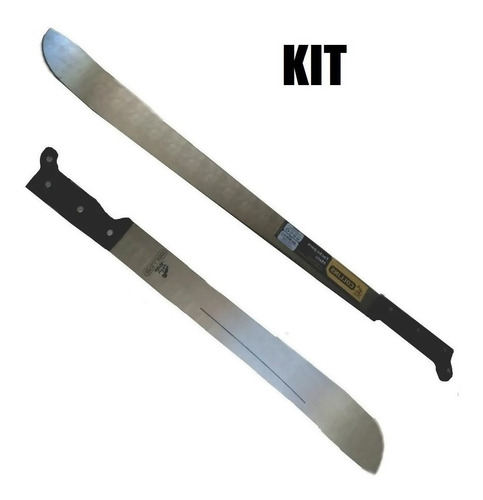 Kit Com 2 Facão Mato Afiado Legitimus Montana 24 Polegadas