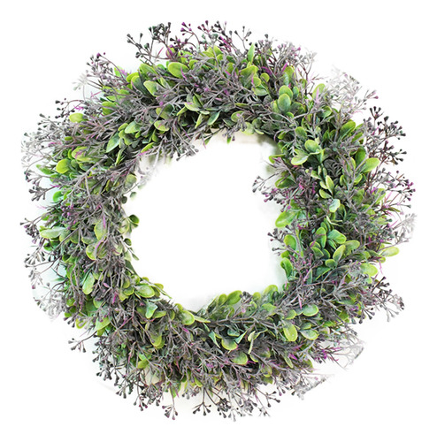 G Wreath Flocing, Gran Jacinto De Agua Simulado, 18 Pulgadas