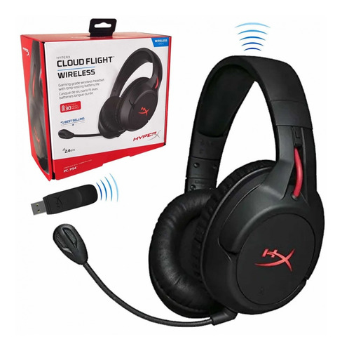 Diadema Hyperx Cloud Flight Inalámbrica Para Pc - Ps4 - Ps4p