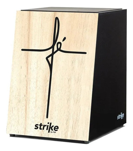 Cajon Strike Elétrico Sk5050 - Estampa Fé - Natural