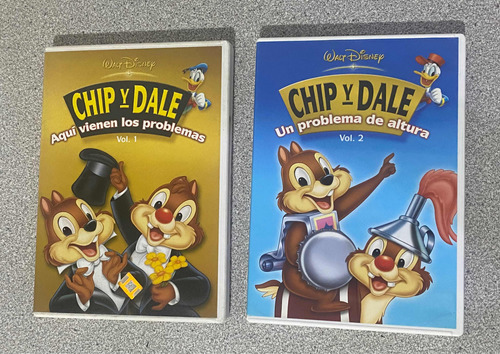 2 Peliculas Disney Dvd Chip Y Dale Volumen 1 + 2 Latino