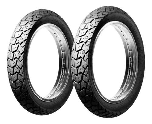 Kit 2 Pneu Traseiro 110/90-17 Modelo Original Bros Xre Xtz