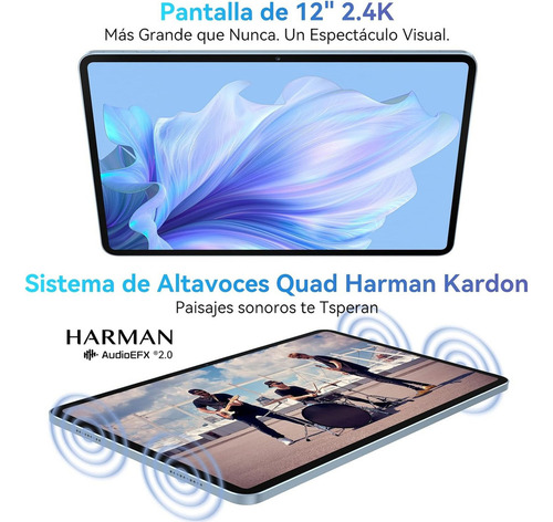 A Tableta Con Funda Blackview Tab18, 256 Gb + 24 Gb De Ram,