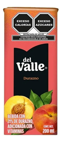 Néctar Del Valle De Durazno 200 Ml