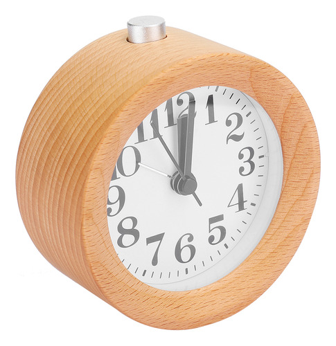 Reloj Despertador Silencioso De Madera De Haya Que No Hace T