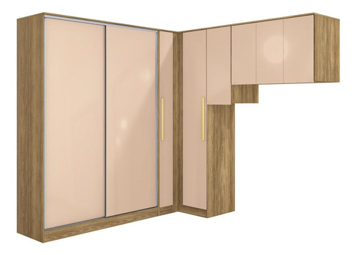 Quarto Modular Kappesberg Adapt Macadâmia 6 Pç 246cm X 241cm