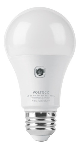 Lámpara Led Tipo Bulbo A19 10 W Con Sensor De Luz, Volteck