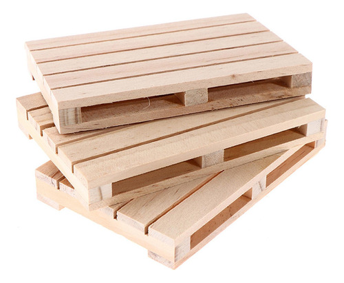 6 Wood Pallet Coaster Practical Tea Coffee Cup Pad Wooden