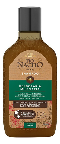 Tío Nacho Shampoo Herbolaria Milenaria 200ml