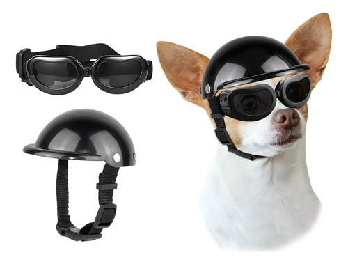 Protección De Gafas Y Casco Para Perros Pequeños