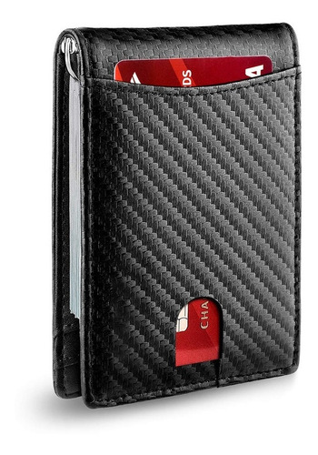 Imagen 1 de 7 de Cartera Minimalista Para Hombre Con Protección Rfid