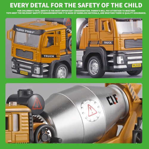 Mezclador De Cemento Para Niños, Juguetes De Construcción De