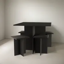 Comprar Juego Comedor 4 Sillas - Mesa + Banquetas - Desayunador 