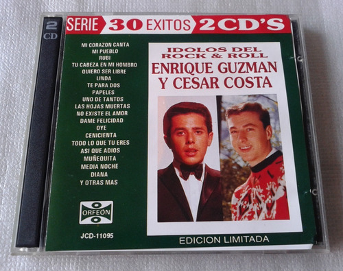 Enrique Guzman Y Cesar Costa Idolos Del Rock And Roll 2 Cds