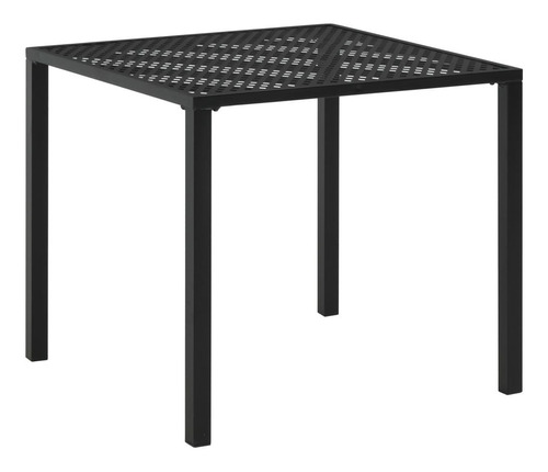 Mesa De Jardín Negra 31.5 X31.5 X28.3 Acero Color Negro