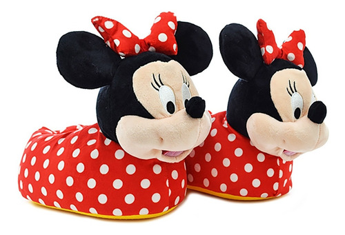 Pantufla Peluche Minnie Nena Original Disney Pce 085 Bigshop