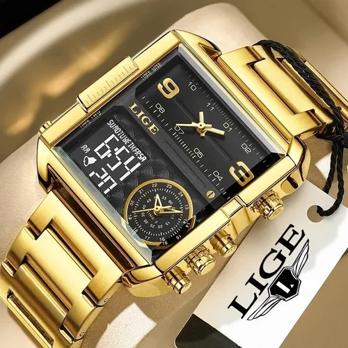 Reloj de oro digital sale