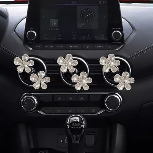 Flor Clips De Ventilación 6 Pcs Lindo Coche Ambientadores