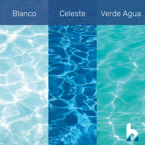 Andina Membrana Para Piscinas Piletas Al Agua 4 Lts Colores Color Verde/agua