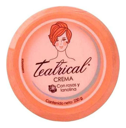 Crema Teatrical Con Rosas Y Lanolina Tarro Con 230 G