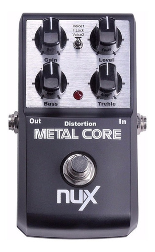 Nux Metal Core Deluxe Extreme Metal Distorsión Pedal De Efec