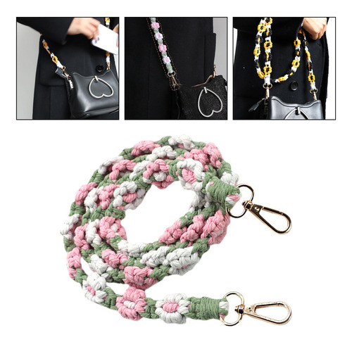 Cordão Para Celular Tecido Com Flores, Estilo C