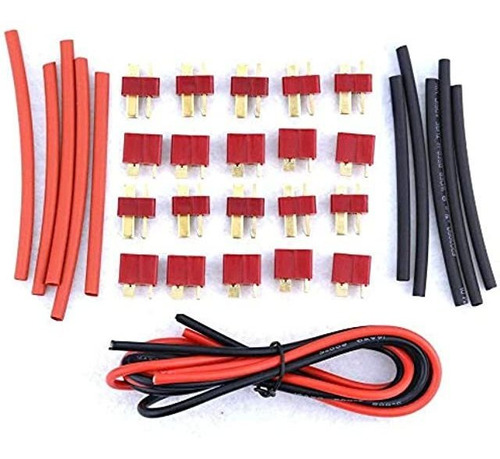 10 Pares De Conectores Wst Red Ultra T Plug Deans Style Con