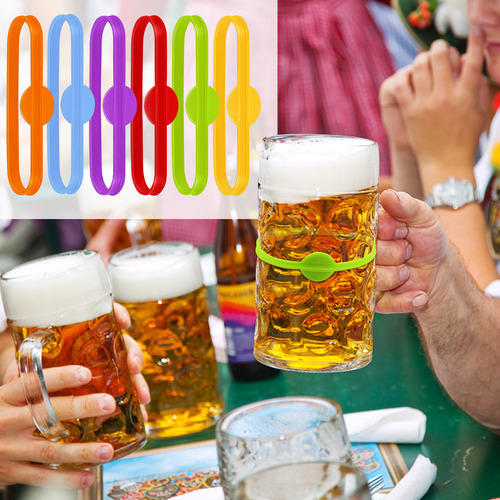 Marcadores Para Copas De Vino, 24 Unidades, Etiquetas De Sil