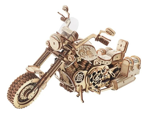 Bloques Construcción Madera 3d Motocicleta Crucero Robotime Cantidad De Piezas 420