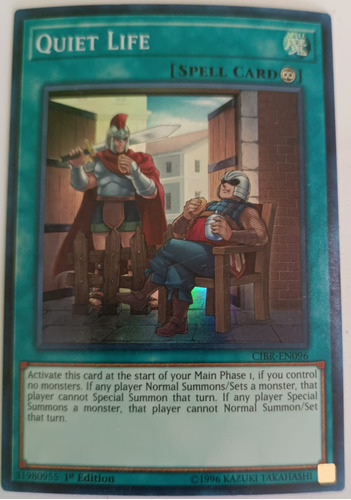 Yu-gi-oh! Quiet Life Cibr-en096 1st Edition Super Rare