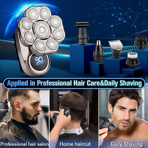 Electric Razor Softula 9d Head Shavers For Bald Men
