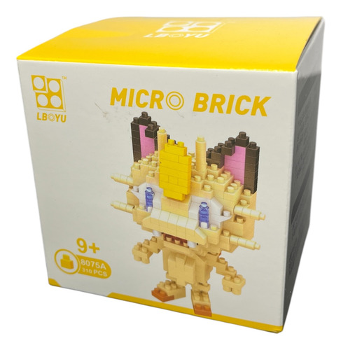 Micro Brick De Meowth - Mini Bloques Pokémon 310 Meowth