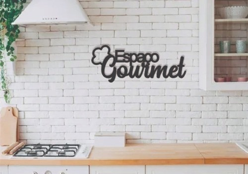 Decoração De Parede Espaço Gourmet Em Madeira Mdf